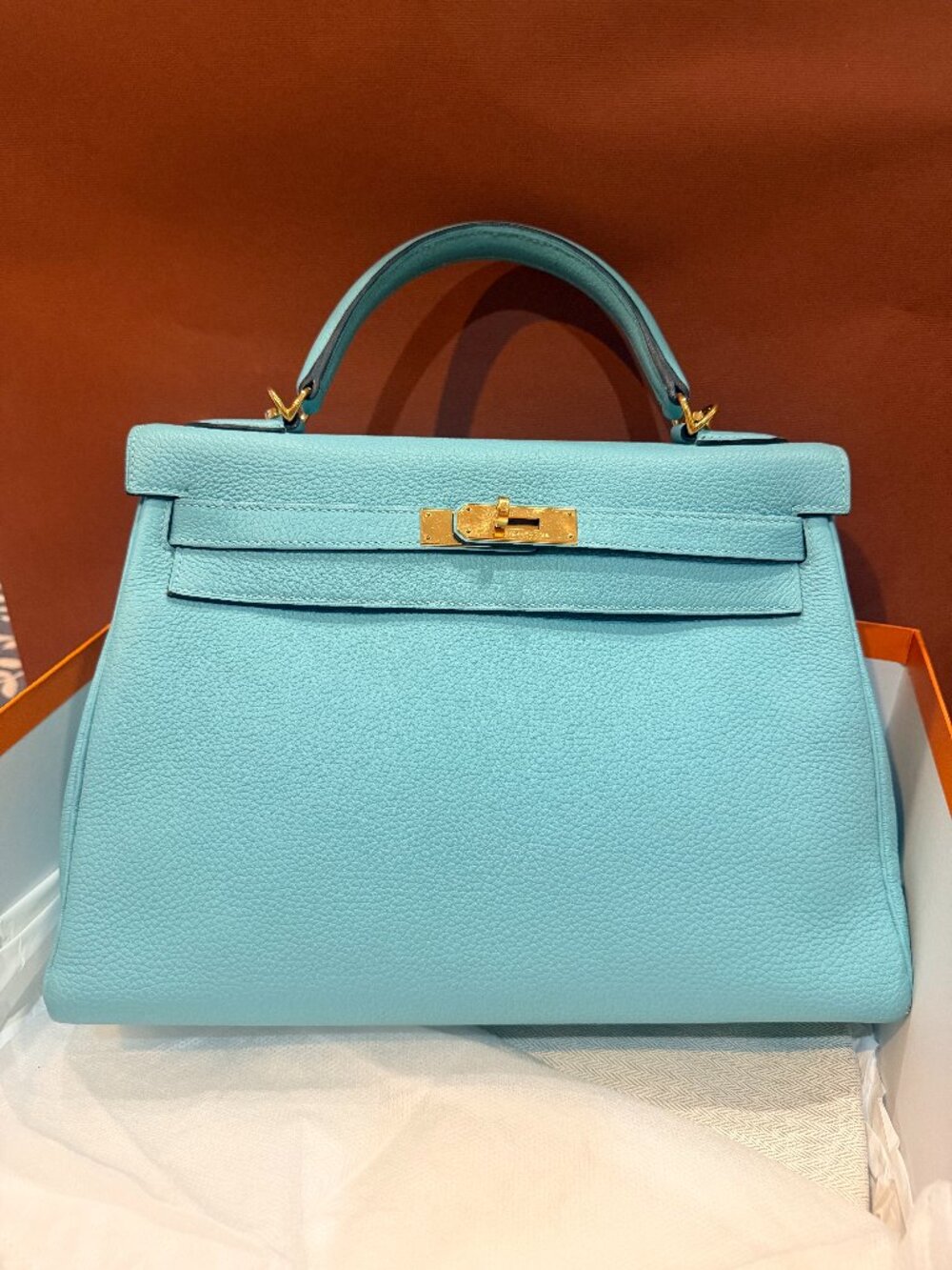 Hermès Kelly 32 leather handbag